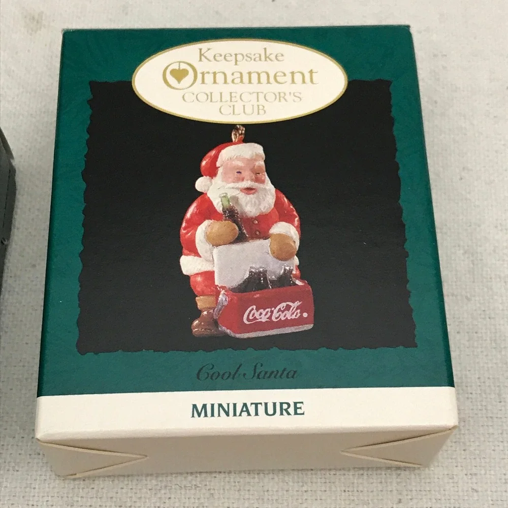 Hallmark Christmas Vintage, Coca‎ Cola Keepsake Ornaments, Collectors Miniature